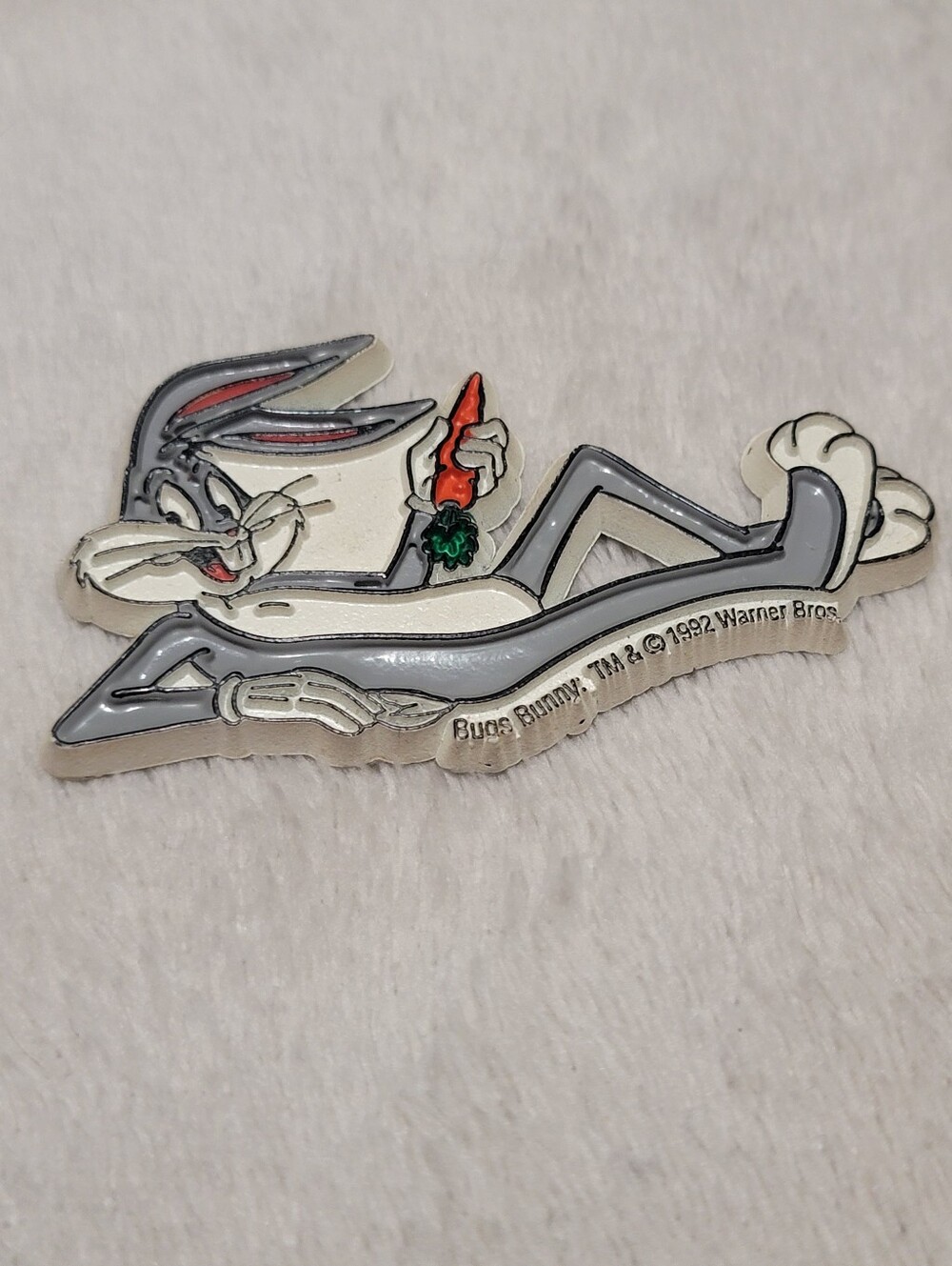 Vintage 1992 Bugs Bunny Rubber Magnet